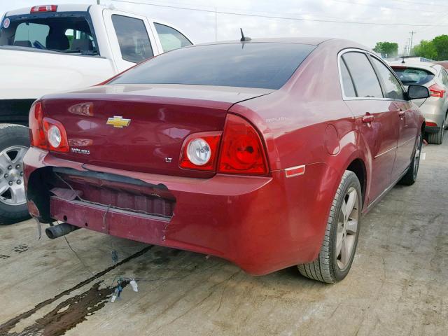 1G1ZJ57B89F187838 - 2009 CHEVROLET MALIBU 2LT BURGUNDY photo 4