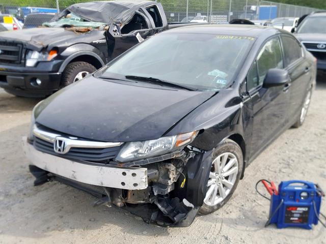 19XFB2F97CE004421 - 2012 HONDA CIVIC EXL 黑色 照片 2
