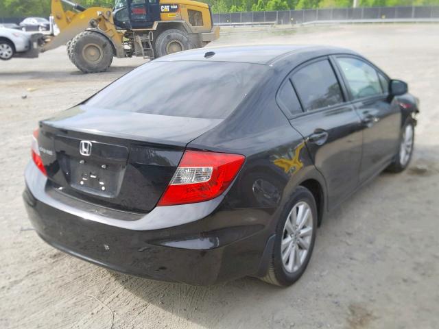 19XFB2F97CE004421 - 2012 HONDA CIVIC EXL 黑色 照片 4