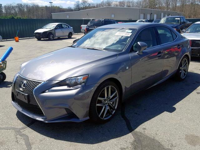 JTHCF1D28F5026210 - 2015 LEXUS IS 250 GRAY photo 2