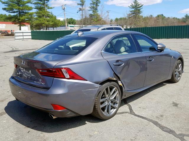 JTHCF1D28F5026210 - 2015 LEXUS IS 250 GRAY photo 4