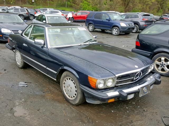 WDBBA48D9GA036227 - 1986 MERCEDES-BENZ 560 SL BLUE photo 1