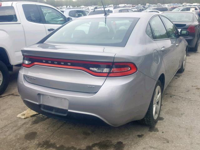 1C3CDFBB7FD165181 - 2015 DODGE DART SXT GRAY photo 4