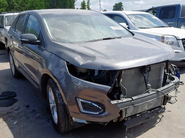 2FMPK3J95HBB25315 - 2017 FORD EDGE SEL CHARCOAL photo 1