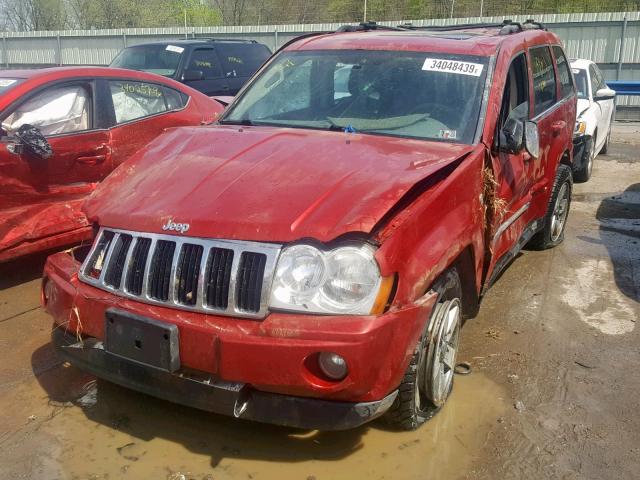 1J4HR582X6C185557 - 2006 JEEP GRAND CHER RED photo 2