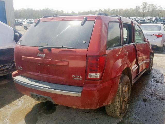 1J4HR582X6C185557 - 2006 JEEP GRAND CHER RED photo 4