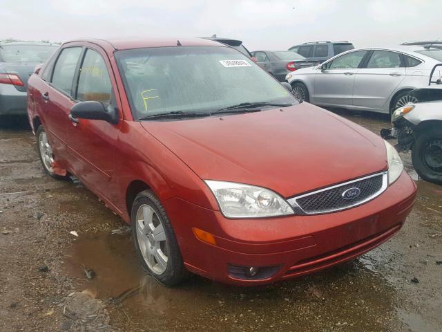 1FAFP34N95W178884 - 2005 FORD FOCUS ZX4 BURGUNDY photo 1