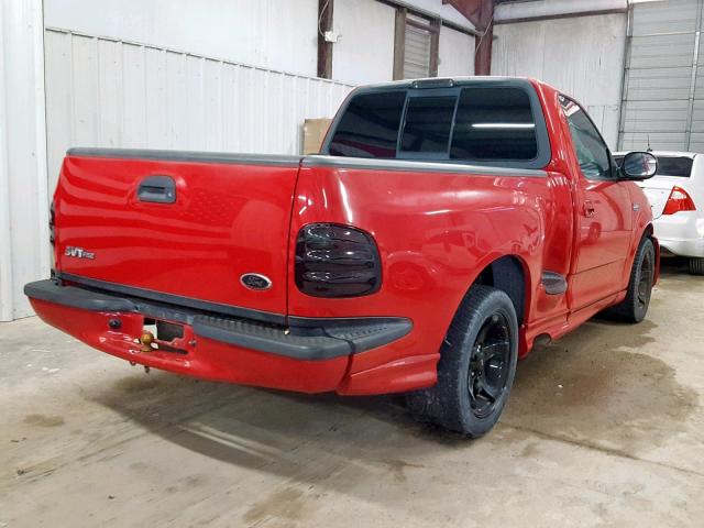 2FTZF0730YCA56580 - 2000 FORD F150 SVT L RED photo 4