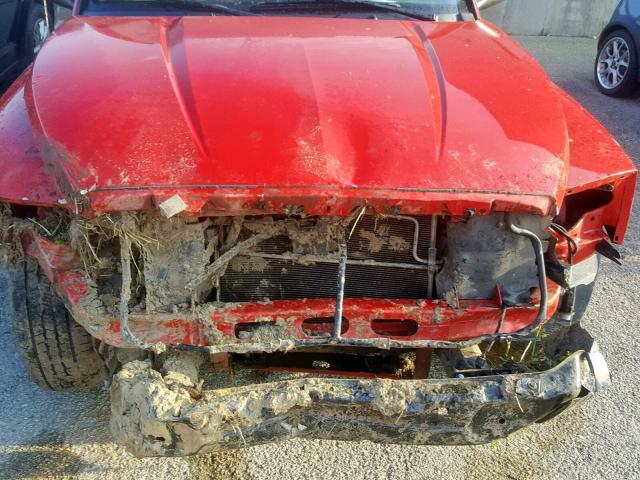 1D7HW28K97S104204 - 2007 DODGE DAKOTA QUA RED photo 7