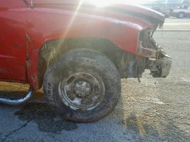 1D7HW28K97S104204 - 2007 DODGE DAKOTA QUA RED photo 9