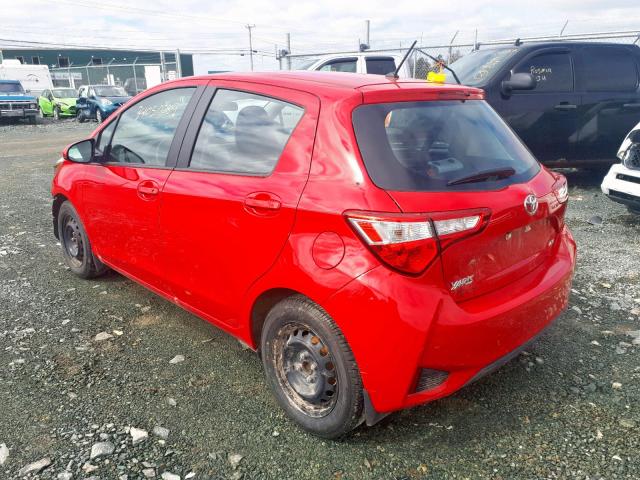 VNKKTUD33JA096978 - 2018 TOYOTA YARIS L RED photo 3