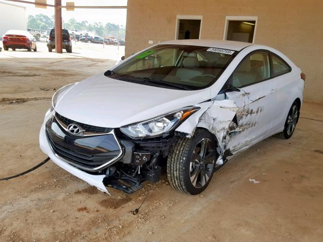 KMHDH6AHXEU028577 - 2014 HYUNDAI ELANTRA CO WHITE photo 2