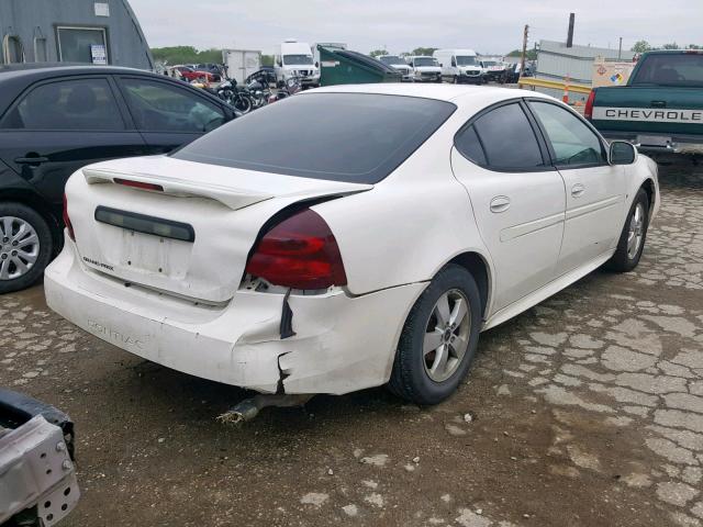 2G2WP552261106965 - 2006 PONTIAC GRAND PRIX WHITE photo 4
