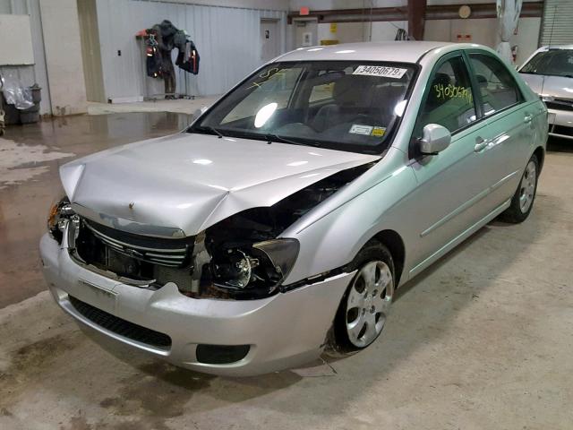 KNAFE222595663048 - 2009 KIA SPECTRA EX SILVER photo 2