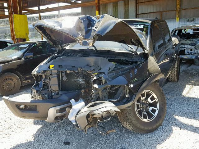 1C6RR7YT6HS690364 - 2017 RAM 1500 REBEL შავი ფოტო 2