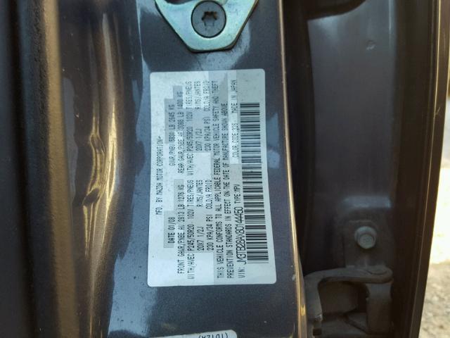 JM3TB28AX80144450 - 2008 MAZDA CX-9 GRAY photo 10