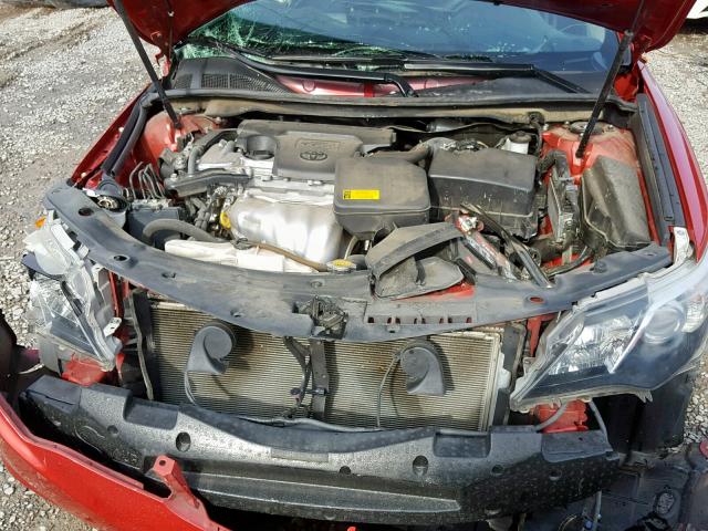 4T1BF1FK8CU627138 - 2012 TOYOTA CAMRY BASE RED photo 7