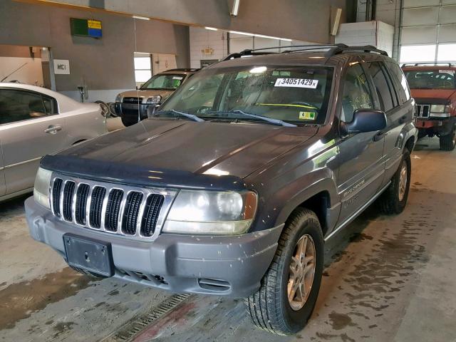 1J4GW48S92C246647 - 2002 JEEP GRAND CHER GRAY photo 2