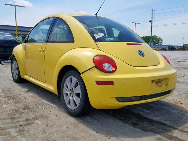 3VWPW31C49M513508 - 2009 VOLKSWAGEN NEW BEETLE YELLOW photo 3