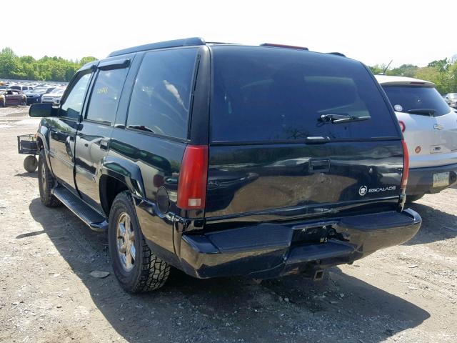 1GYEK13R2XR400349 - 1999 CADILLAC ESCALADE BLACK photo 3