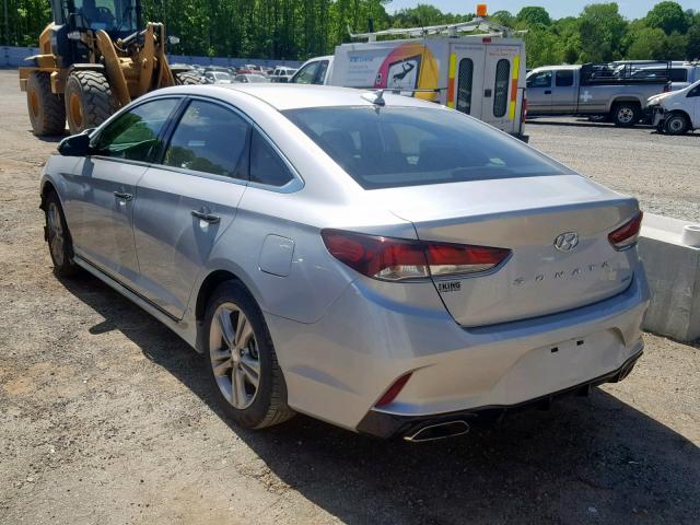 5NPE34AF2JH712537 - 2018 HYUNDAI SONATA SPO SILVER photo 3