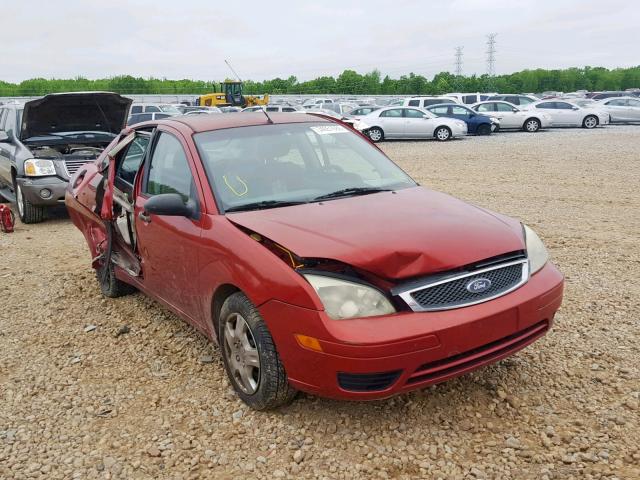 1FAFP34N95W249811 - 2005 FORD FOCUS ZX4 RED photo 1