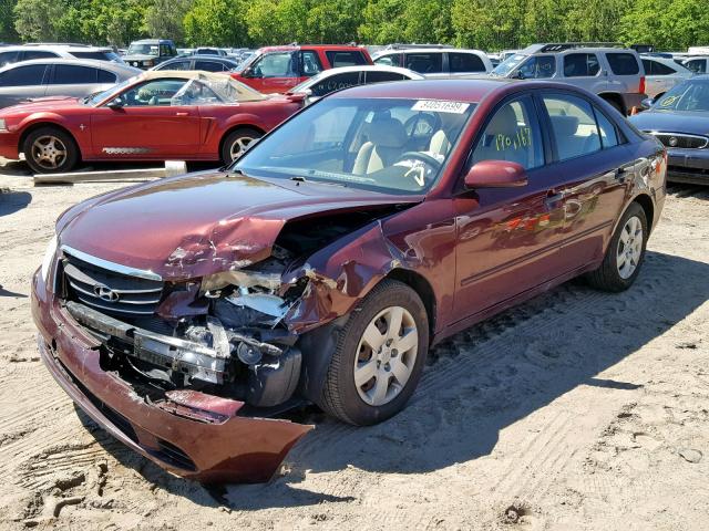 5NPET4AC4AH594030 - 2010 HYUNDAI SONATA GLS BURGUNDY photo 2