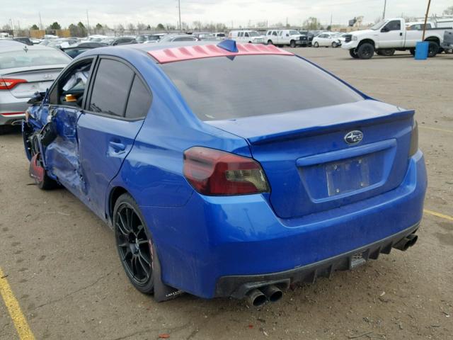 JF1VA1E61G9800663 - 2016 SUBARU WRX PREMIU BLUE photo 3