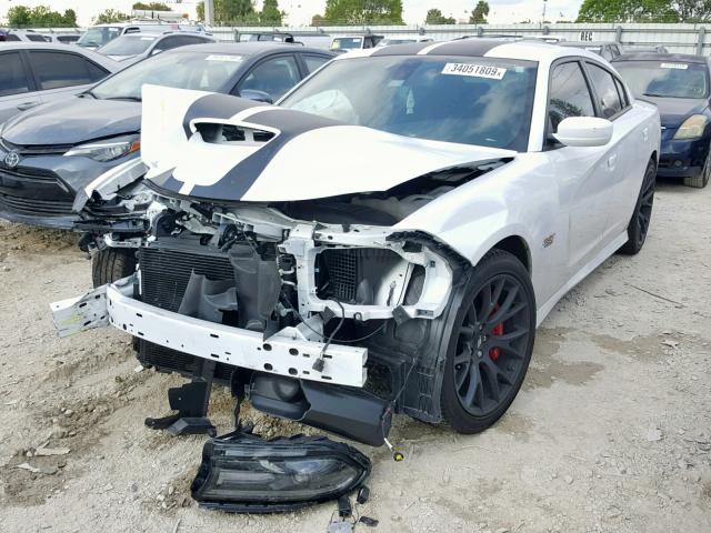 2C3CDXGJ0KH507766 - 2019 DODGE CHARGER SC WHITE photo 2