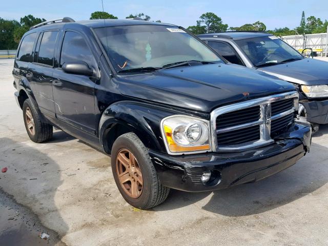 1D4HB48N06F186877 - 2006 DODGE DURANGO SL BLACK photo 1