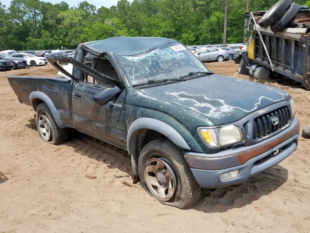 5TEPM62N01Z784776 - 2001 TOYOTA TACOMA GREEN photo 1