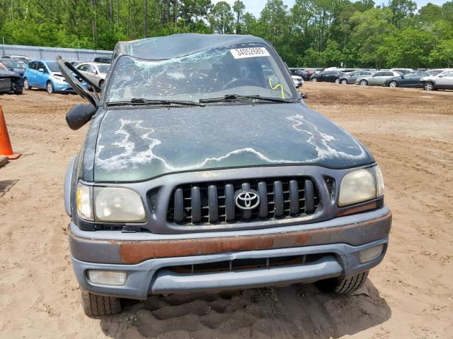 5TEPM62N01Z784776 - 2001 TOYOTA TACOMA GREEN photo 9