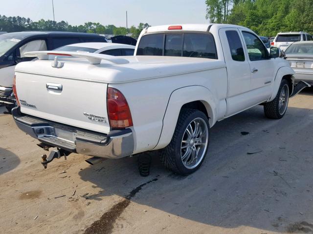 5TETU62N65Z099623 - 2005 TOYOTA TACOMA PRE WHITE photo 4