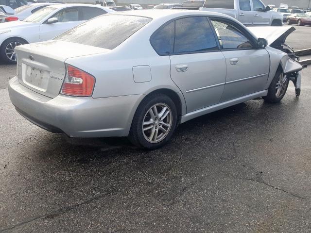 4S3BL616957222654 - 2005 SUBARU LEGACY 2.5I  photo 4