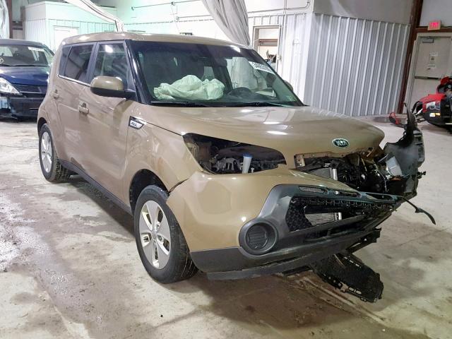 KNDJN2A24F7200400 - 2015 KIA SOUL BROWN photo 1