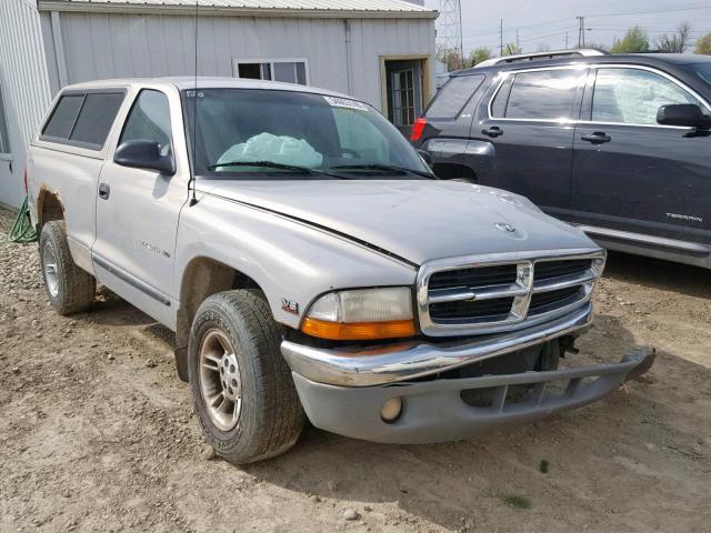 1B7FL26X0XS165630 - 1999 DODGE DAKOTA SILVER photo 1