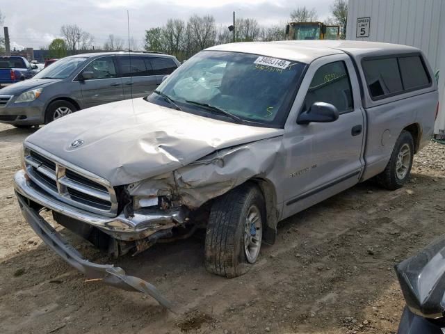 1B7FL26X0XS165630 - 1999 DODGE DAKOTA SILVER photo 9