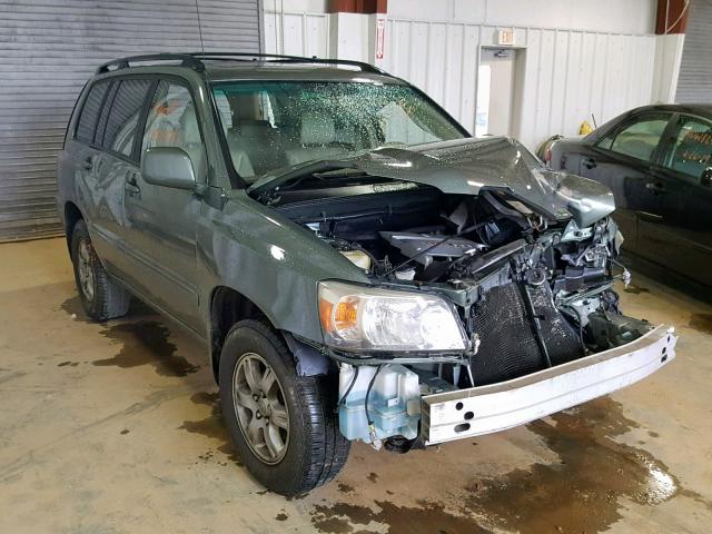 JTEEP21A340033029 - 2004 TOYOTA HIGHLANDER GREEN photo 1