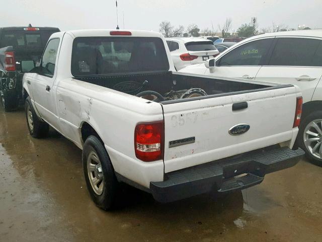 1FTYR10D98PA03029 - 2008 FORD RANGER WHITE photo 3