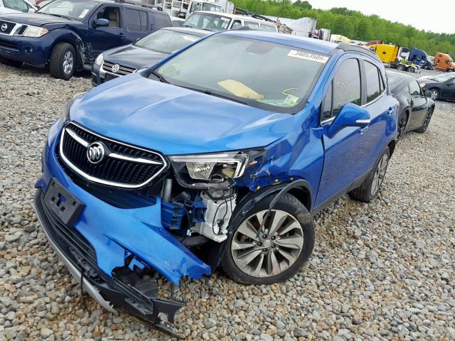 KL4CJASB3HB251118 - 2017 BUICK ENCORE PRE BLUE photo 2