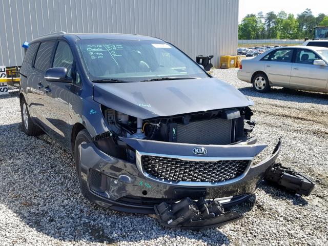 KNDMB5C19H6243215 - 2017 KIA SEDONA LX GRAY photo 1