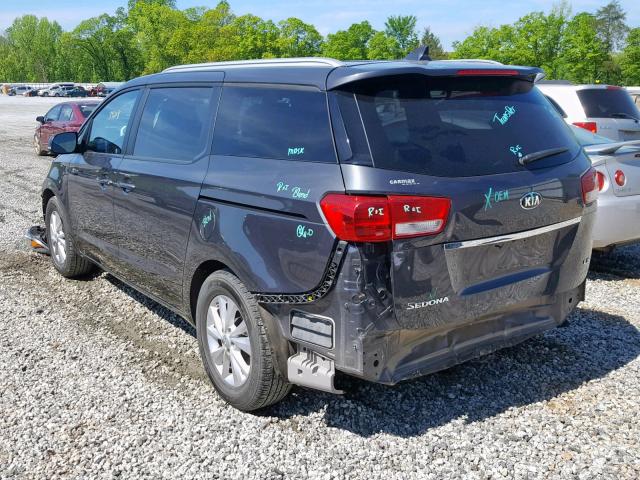 KNDMB5C19H6243215 - 2017 KIA SEDONA LX GRAY photo 3