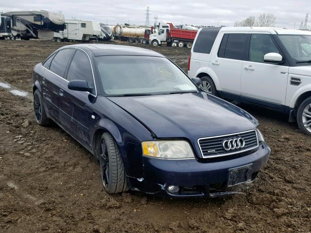 WAULD64B93N065496 - 2003 AUDI A6 2.7T QU BLACK photo 1