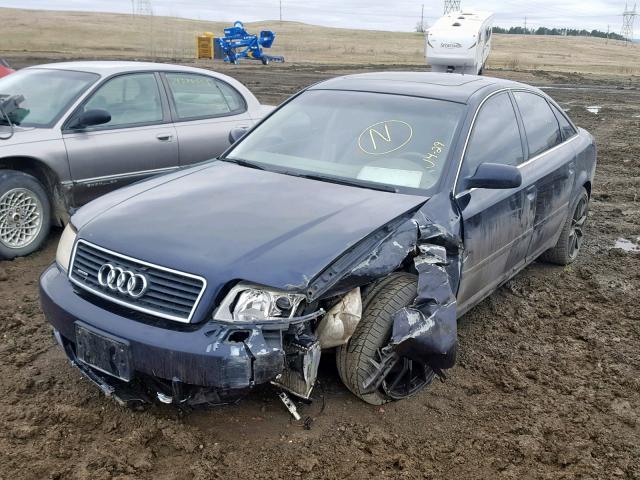 WAULD64B93N065496 - 2003 AUDI A6 2.7T QU BLACK photo 2