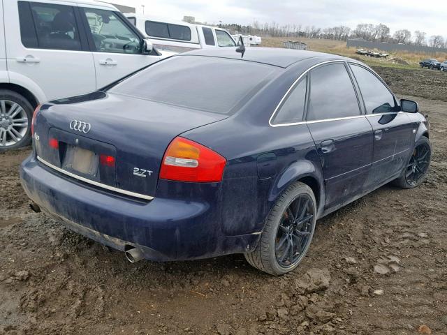 WAULD64B93N065496 - 2003 AUDI A6 2.7T QU BLACK photo 4