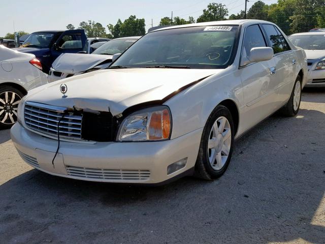 1G6KD54Y91U230109 - 2001 CADILLAC DEVILLE WHITE photo 2