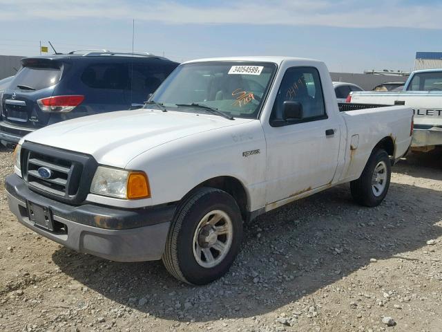 1FTYR10D35PA97209 - 2005 FORD RANGER WHITE photo 2