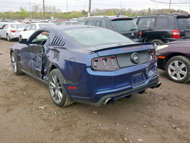 1ZVBP8CF2B5163853 - 2011 FORD MUSTANG GT BLUE photo 3