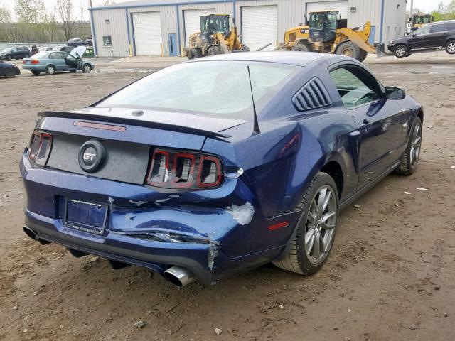 1ZVBP8CF2B5163853 - 2011 FORD MUSTANG GT BLUE photo 4