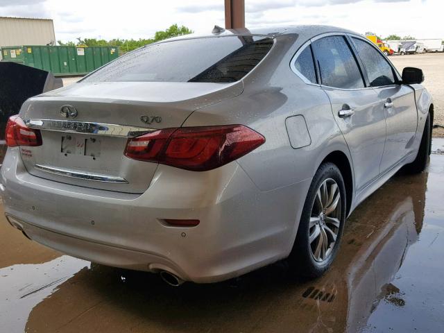 JN1BY1AP4GM220556 - 2016 INFINITI Q70 3.7 SILVER photo 4